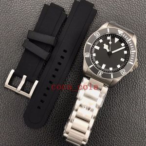 xF Maker Super Quality Watches 42mm 25600TB Black Dial Titanium Ceramic Beze Sapphire Glass CAL MT5612 Movement Mechanical Automat265G