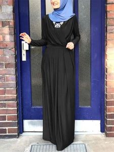 Etniska kläder Ramadan Black Abaya Dubai Turkiet Islam Muslim Long Dress Kaftan Abayas For Women Kebaya Caftan Robe Femme Musulmane