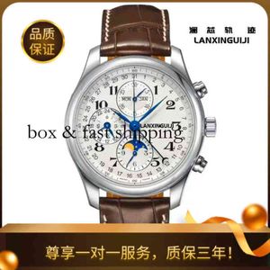 e o Watches a Wrist m Luxury g Fashion Designer Genuine Swiss Lanxin Track Fully Automatic Mechanical Calendar Eight Needle Lunar Phase montredelu