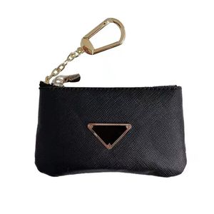 Unisex Womens Men Designer Keychain Key Bag Fashion Läderväska Keyrings Brand Coin Pouch Mini Walls Coin Credit Card Holde2621