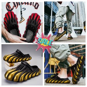 Dragon Hole Shoes With a Feet Feeling Thick Sole Sandals Summer Beach Men's Shoes Toe wrap gai andas fritt storlek målade fem klo tjock sula silver cool 2024