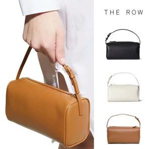 Äkta läder The Row Armpit Bag Man Luxury Designer Womens Mens Cross Body Shoulder Tote Small Handbags Hobo Sling Summer Square Lunch Satchel Clutch