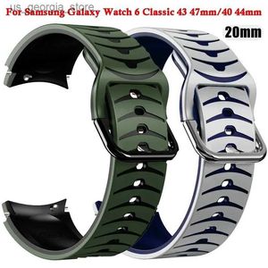 Watch Bands No Gap Sile Strap for Samsung Galaxy 6 5 Classic 47mm 44mm 46mm 42mm Smart Band 6 5 Pro 45mm 44mm 40mm Bracelet Y240321