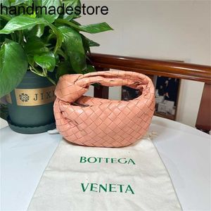 BottegVenetas Jodie Bolsa de Luxo Baojia Mini Nuvem Mel Pêssego Cor Tecido Estilo 23 Bolsas de Couro Balcão