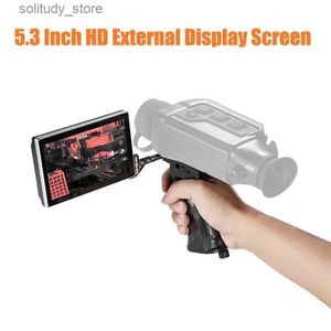 Hunting Trail Cameras Thermal imaging handheld 5.3 inch high-definition foldable external display screen with 1/4 screw for hunting camera Q240321