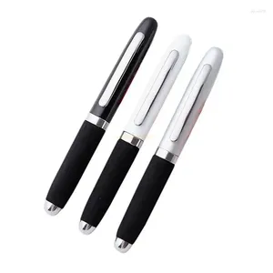 Mini caneta esferográfica de metal luxuosa, ferramenta de escrita para estudantes de negócios, escritório, escola, sup drop