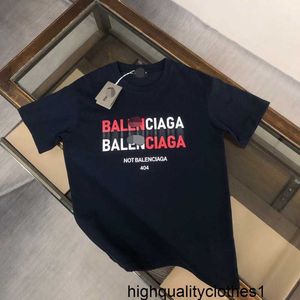 Designer Parisian Home Rätt utgåva American Fashion Märke överdimensionerad ren bomull kortärmad t-shirt herr sommar lös casual l6bg