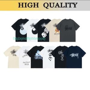 Mens womens SY T Shirt Designer Black 8 Shirts For Men Graphic short Sleeve Tee Designer summer stussness street sports Clothes t-shirts