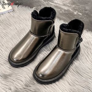 BOOTS MULHERES 2023 Inverno Novo moda transparente espessada e macia versátil quente e confortável anti -impermeabilizada com botas de neve de baixo deslizamento baixo
