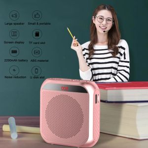 Alto-falantes amplificador de voz multifuncional portátil alto-falante de voz pessoal com microfone display som surround para professores discurso