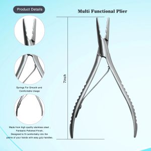 Pliers Stainless Steel Hair Extension Pliers For Hair Extension Multi Functional Hair Extension Tool