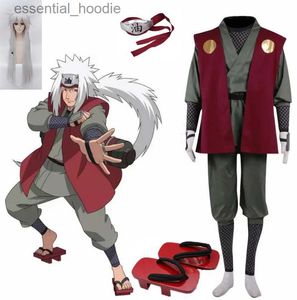 cosplay Anime Costumes Role playing is here Jiraiya. Role playing is here headband accessories red headbands Halloween costume customizationC24321
