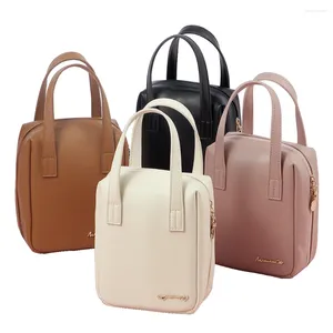 Borse per cosmetici Borsa imbottita da viaggio di grande capacità Borsa per trucco portatile in pelle PU Borsa da toilette impermeabile con doppia cerniera per donna