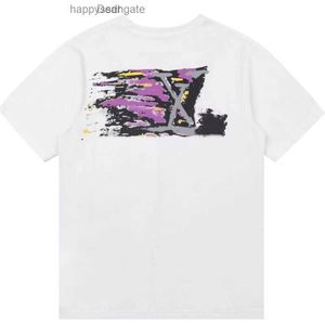 2023 Mens T Shirts Designer Graffiti Short Sleeve Fashionable Cotton Bowable Sweatshirt High Version Anpassade herr- och kvinnors kläder M-5XL