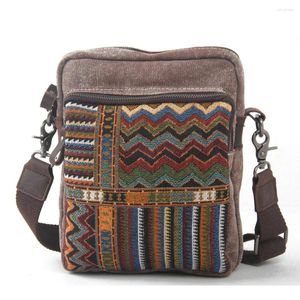 Väska etnisk duk messenger för kvinnor nationell axel kvinnlig kvinnlig retro flap mujer broderi reser crossbody