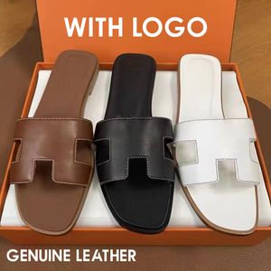 Hermes Slippers Luxury Women slippers Designer sandals for womens slipper mens casual loafers shoes outdoor beach slides flat bottom with buckle unisex Genuine Leather Beach Shoes
