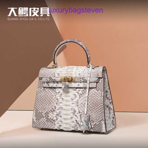 Hremms Kelyys Top original bolsas de ombro de couro real para mulheres 2024 nova pele de python bolsa feminina genuína única bolsa crossbody leve luxo tem logotipo real