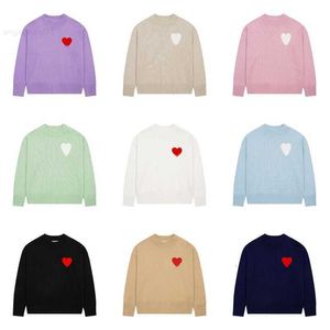 Amisweater män kvinnor tröja franska modedesigner cardigan pull skjortor france vinter hög gata stickad jumper hoodie pullover europe Europe Sticked svett tröjor