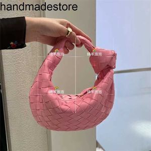 Bottegvenetas Jodie Luxury Bag 23 Color Mini Ribbon Pink Woven Mini Handheld Womens Leather Tote Handväskor