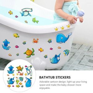 Bath Mats Anti-slip Cartoon Wall Sticker Bathroom Stickers Floor Bathtub Shower Decor Decorative