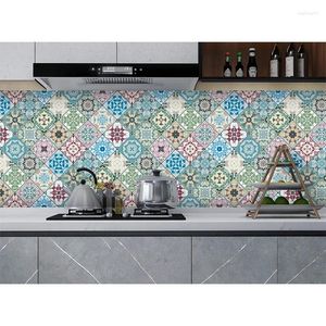 Wallpapers 5M Self-adhesive Waterproof Classic Wallpaper Kitchen Bathroom Desktop Oil-proof Sticker Countertop Household 2024