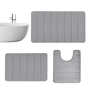 Tappetini da bagno Set di tappetini Set di WC ad assorbimento d'acqua spessa in piedi per ristoranti Palestre Parrucchieri Bagni Case