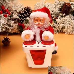 Party Decoration Drum Santa Claus Adorable Appearance Attractive Christmas Electric Toy Drop Delivery Home Garden Festive Supplies Eve Otcm6