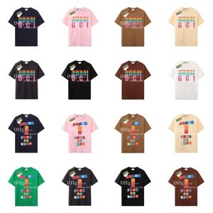 Brand Men Tops Letter Printed Tees Summer Oversize Tshirt Breathable Pure Cotton Short Sleeve Casual Dressing For Men