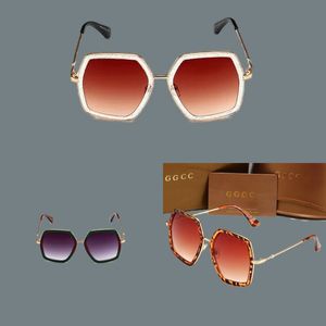 Leopar tasarımcı güneş gözlüğü kaplama altın tam kare lüks güneş gözlüğü erkek kadınlar için şık gözlükler erkekler için gradyan metal menteşe güneş gözlükleri popüler fa087 e4