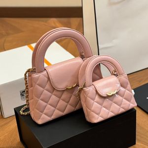 Tendência dois tamanhos designer crossbody bolsa feminina mini fivela bolsa de ombro óleo cera couro matelassê corrente noite embreagem bolsa de luxo bolsa axilas titular do cartão