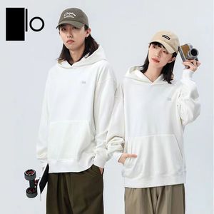 Yoga takım elbise retro ağırlığı 480g kapüşonlu kalınlaştırılmış sıkı polar kazak hoodies erkekler ve kadınlar için