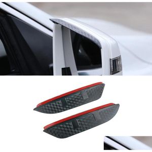 Adesivos de carro para benz ml w166 gle w167 20122021 2 pçs espelho retrovisor lateral chuva sobrancelha viseira pára-sol guarda entrega entrega automóveis otlfc