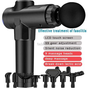 Massage Gun 99 Gear Body Massagers Electric Massager Back and Neck Massager Fitness Massage Machine Masage Gun Fascia Relaxation Treatment 240321