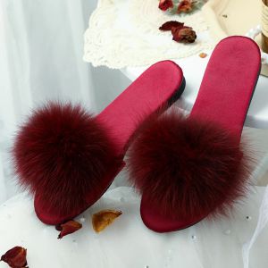 Slippers dama de honra Mulheres Slipper Avestrich