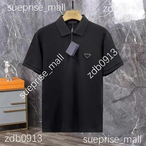 T-shirt da uomo alla moda POLO da uomo a maniche corte T-shirt traspirante con motivo a lettera Ricamo T-shirt estiva da uomo con stampa Taglie forti Polo da uomo