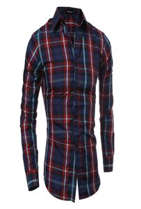 Koszulki w kratę Mężczyźni Ubierają koszule 2016 Nowy klasyczny Men039s Casual Longsleeved Plaid Shirt3289541