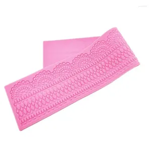 Baking Moulds Crown Pattern Lace Mat Silicone Mold Sugar Craft Cake Brim Decoration Tool K911