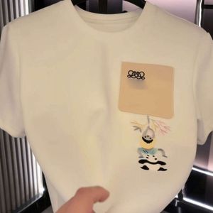 pendlare kvinnor t shirt designer t skjortor kvinnor sommar mode kort ärm lätt lyxig grafisk tee lös smal broderade korta ärmstoppar