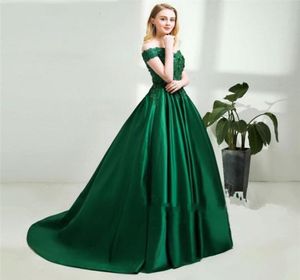2018 eleganckie zielone koronki sukienki balowe seksowne koronki w górę na ramię długie suknie wieczorowe