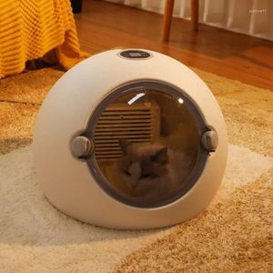 Portadores de gatos totalmente automático caixa de secagem para animais de estimação secador doméstico pequeno cão e ventilador de água de banho cabelo animal secador