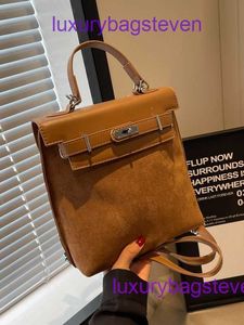 Hremms Kelyys Designer Bags w sprzedaży duża pojemność damska plecak 2024 Nowy popularny wszechstronny zamsz modne podróże mają prawdziwe logo