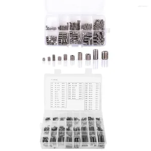 Smart Home Control Top Deals 200 Pcs 304 Stainless Steel Grub Screws Hex Socket & 280 Spring Pin Tension Elastic Cylindrical Cotter Pins