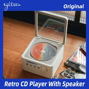 Högtalare Syitren R200 CD -spelare 2way Bluetooth -högtalare Portable Retro Small Desktop Home Stereo Independent Cavity Stereo Birthday Present