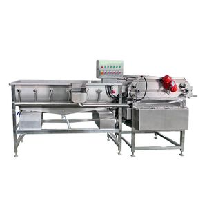 Máquina de lavar corrente parasita, equipamento de lavagem de frutas e vegetais, grande, comercial, de alta qualidade, alta eficiência, linha de limpeza, vendas diretas da fábrica,