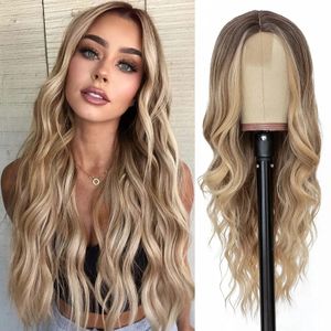 Long Brazilian Highlight Wig Human Hair Ombre Colored Deep Curly Lace Front Wig Honey Blonde Hd Deep Wave Lace Frontal Wigs Syynthetic Hair Products Lace Wigs