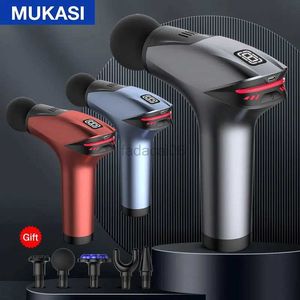 Massage Gun Mukasi Icy Cold Compress Massage Gun Electric Percussion Pistol Massager For Body Neck Back Sport Deep Tissue Muscle Relaxation 240321