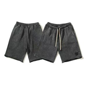 Męskie spodnie spodnie Krótkie joggery Sports Spodery Projektant haftowy poacket ściągacz regulacji zniszczenia Capris Terry Street strój Pant Asian M-3xl