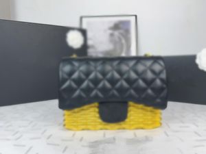 Designerkedja mini axelväskor plånbok handväska väska guld silver axel messenger väska t4