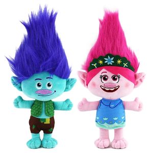 2024 Großhandel süße blaue Haare Junge Plüschtier Kinderspiel Playmate Weihnachtsgeschenk Puppenmaschine Preise 30 cm