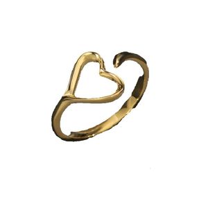 Tasarımcı Kadın Aşk Yüzükleri Kalp Yüzüğü Basit Zarif Klasik Stiller Avrupa'da Popüler Amerika Sevgililer Günü Düğün Nişan Hediyesi